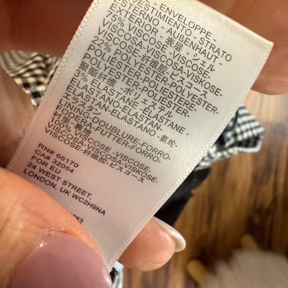 Urban Outfitters Black and White Check Stretch Pants - Picture 5 of 8